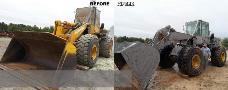 Hy Equipment Before and After Blasting